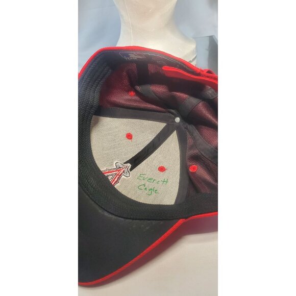 OC Sports MLB Los Angeles Angels Baseball Cap Hat Men's OSFM Red Strapback - Picture 5 of 6